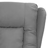 vidaXL Πολυθρόνα Μασάζ Γκρι από Συνθετικό Δέρμα