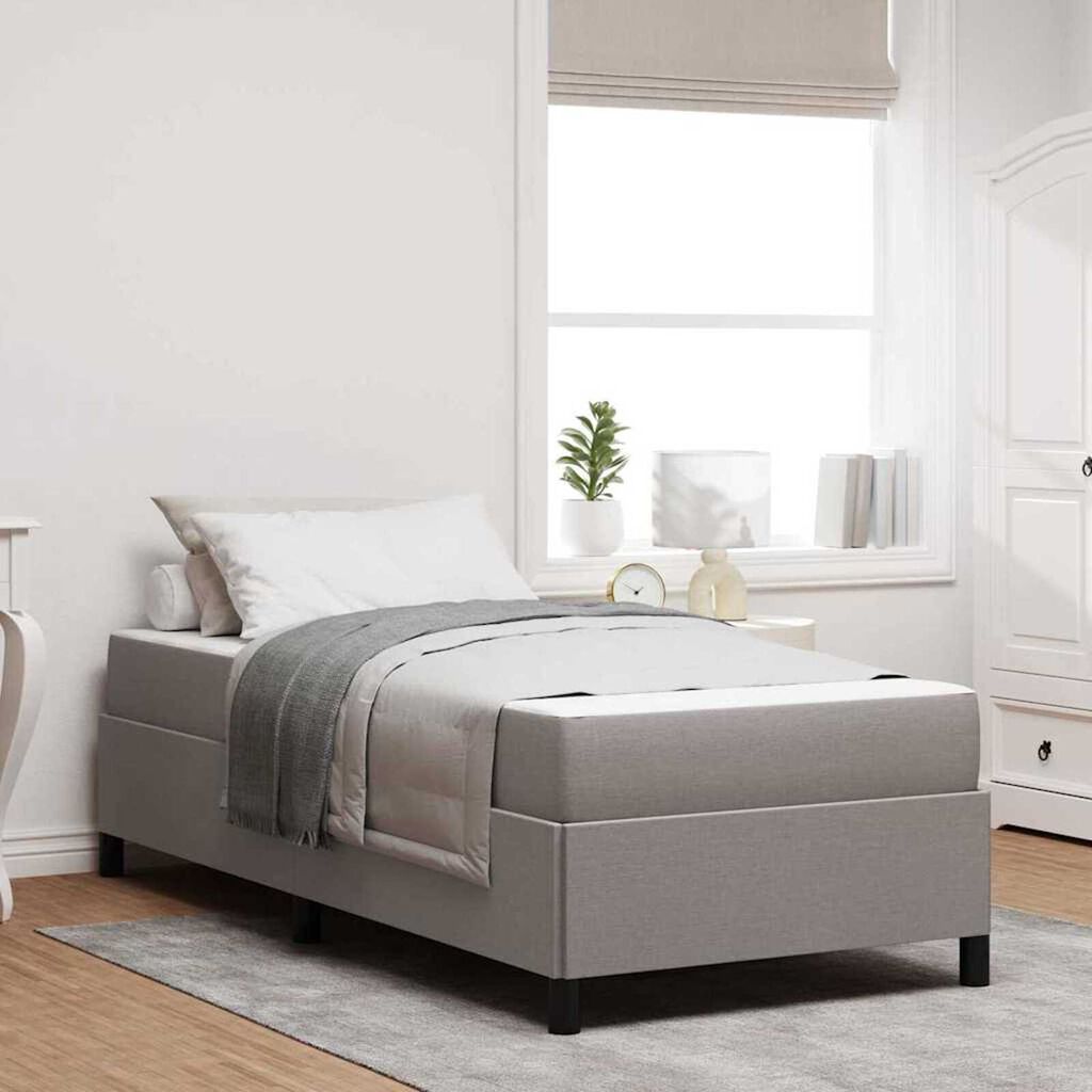 vidaXL Κρεβάτι με ελατήρια Ταμπά και Μαύρο 100 x 200 cm