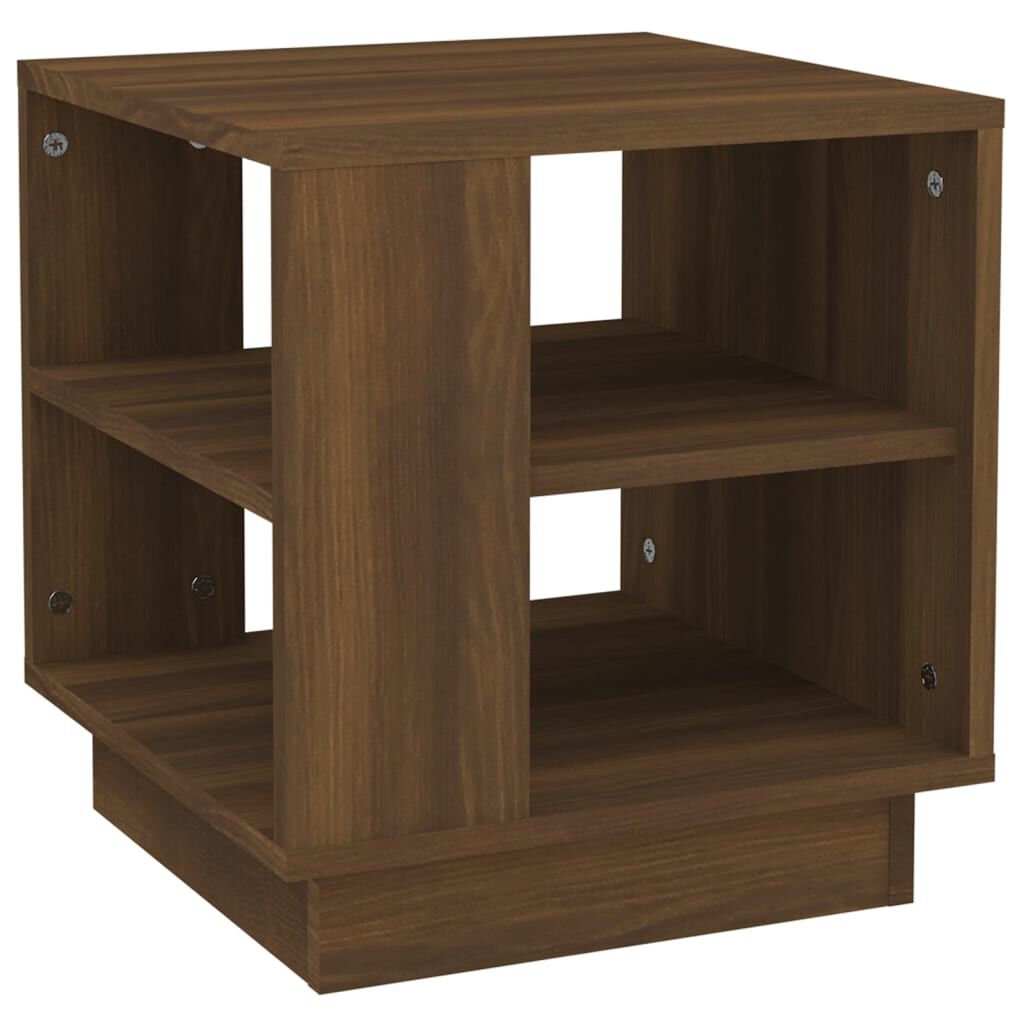 vidaXL Τραπεζάκι Σαλονιού Καφέ Δρυς 40x40x43 εκ. Επεξεργασμένο Ξύλο