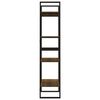 vidaXL Βιβλιοθήκη με 4 Ράφια Καφέ Δρυς 60x30x140 εκ. Επεξεργ. Ξύλο
