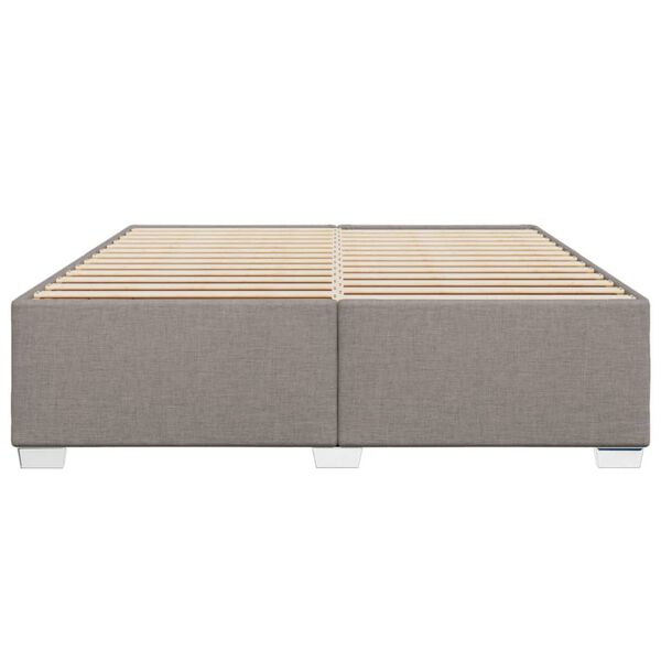 vidaXL &Sigma;&kappa;&epsilon;&lambda;&epsilon;&tau;ό&sigmaf; &Kappa;&rho;&epsilon;&beta;&alpha;&tau;&iota;&omicron;ύ &Chi;&omega;&rho;ί&sigmaf; &Sigma;&tau;&rho;ώ&mu;&alpha; Taupe 180x200 &epsilon;&kappa;. &Upsilon;&phi;&alpha;&sigma;&mu;ά&tau;&iota;&nu;&omicron;