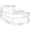 vidaXL Box Spring &kappa;&rho;&epsilon;&beta;ά&tau;&iota; &mu;&epsilon; &sigma;&tau;&rho;ώ&mu;&alpha; &alpha;&nu;&omicron;&iota;&chi;&tau;ό &gamma;&kappa;&rho;&iota; 80x220 cm &Beta;&epsilon;&lambda;&omicron;ύ&delta;&iota;&nu;&omicron;