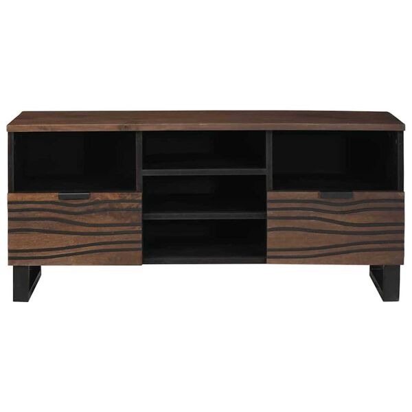 vidaXL Κάβα Τηλεόρασης Καφέ 100 x 33 x 46 εκ Μασίφ ξύλο μάνγκο