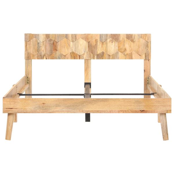 vidaXL Πλαίσιο Κρεβατιού 120 x 200 εκ. από Μασίφ Ξύλο Μάνγκο
