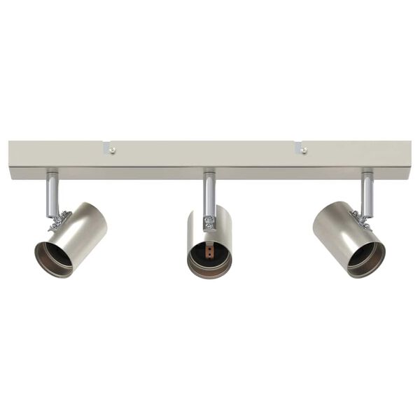 vidaXL Σποτ οροφής Βουρτσισμένο νικέλιο 38 x 6.5 x 11.5 εκ Ατσάλι