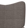 vidaXL Πολυθρόνα Relax Taupe Υφασμάτινη με Σκαμπό