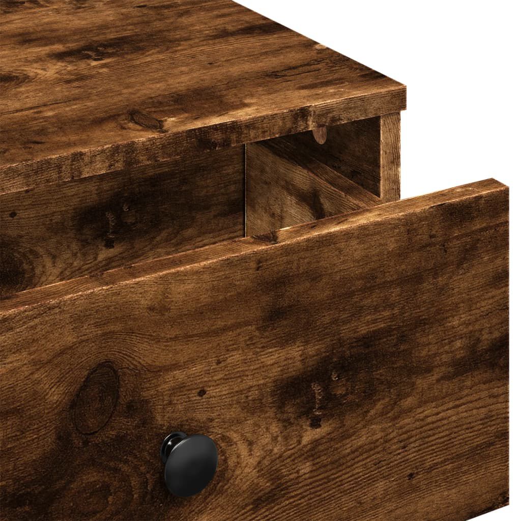 vidaXL Τραπεζάκι Σαλονιού Καπνιστή Δρυς 60x45x31 εκ. Επεξ. Ξύλο