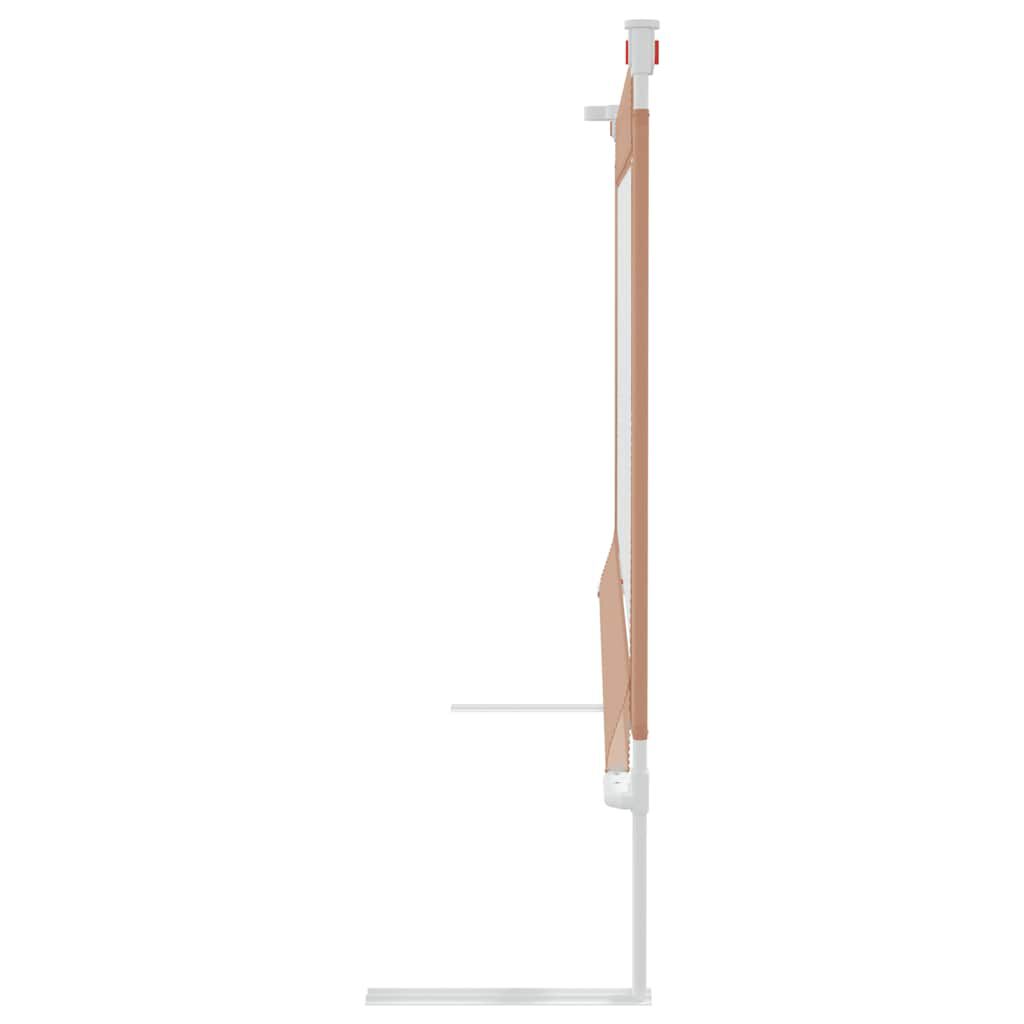 vidaXL Μπάρα Κρεβατιού Προστατευτική Taupe 140 x 25 εκ. Υφασμάτινη