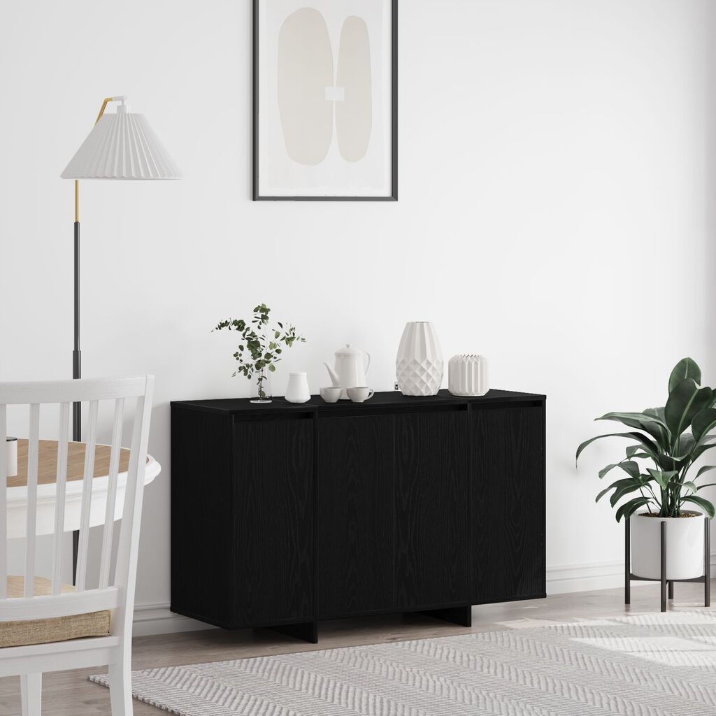 vidaXL Μαύρος Δρυς Μπουφέ Μαύρος δρυς Ξύλο 120 x 41 x 75 εκ. Μοντέρνος