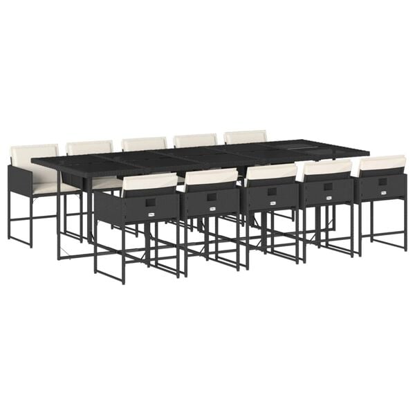 vidaXL &Sigma;&epsilon;&tau; &Tau;&rho;&alpha;&pi;&epsilon;&zeta;&alpha;&rho;ί&alpha;&sigmaf; &Kappa;ή&pi;&omicron;&upsilon; 11 &tau;&epsilon;&mu; &Mu;&alpha;ύ&rho;&omicron; &alpha;&pi;ό &Sigma;&upsilon;&nu;&theta;. &Rho;&alpha;&tau;ά&nu; &mu;&epsilon; &Mu;&alpha;&xi;&iota;&lambda;ά&rho;&iota;&alpha;