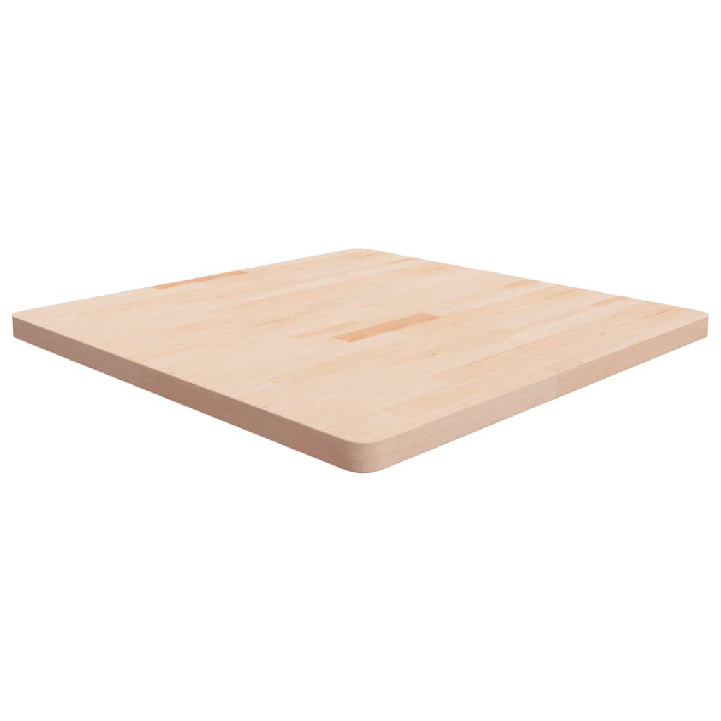 vidaXL Επιφάνεια Τραπεζιού Τετράγωνη 90x90x4 εκ. Μασίφ Ξύλο Δρυς