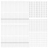 vidaXL Πό posts φράχτη 88 pcs Ασημί 140 cm Ατσάλι