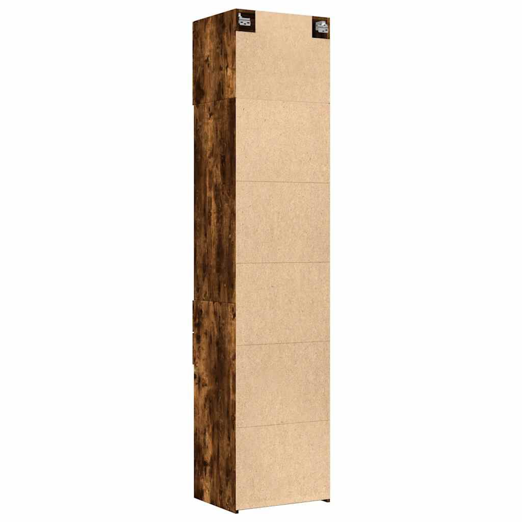 vidaXL Ντουλάπι Αποθήκευσης Στενό Δρυς 50x42,5x225 εκ. Επεξεργ. Ξύλο