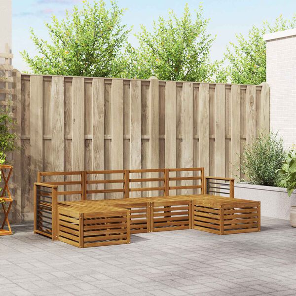 vidaXL &Sigma;&epsilon;&tau; &Kappa;&alpha;&nu;&alpha;&pi;έ 6 pcs &Phi;&upsilon;&sigma;&iota;&kappa;ό &Sigma;&tau;&epsilon;&rho;&epsilon;ό &Xi;ύ&lambda;&omicron; &Alpha;&kappa;&alpha;&kappa;ί&alpha;&sigmaf;