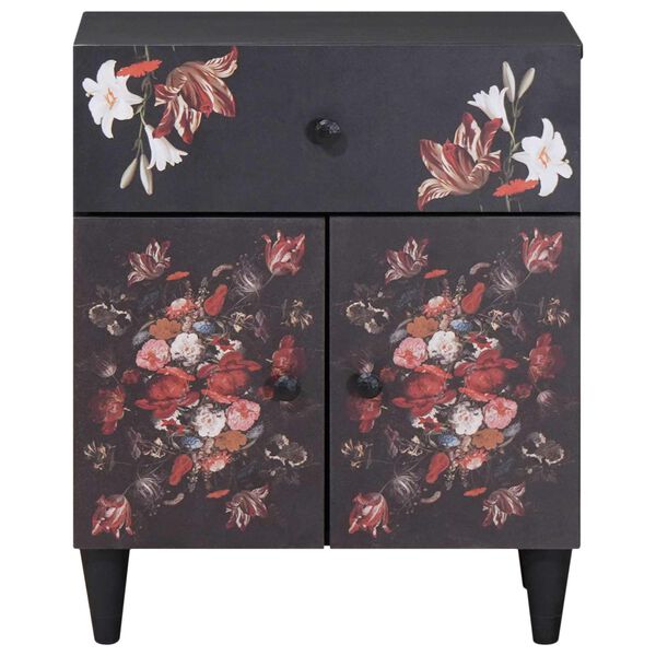 vidaXL Κομοδίνο Πολύχρωμο 50 x 33 x 60 εκ Στερεό ξύλο μάνγκο