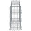 vidaXL Συρματοκιβώτια Τοξωτά 3 τεμ. 200x50x80/100 εκ. Γαλβαν. Ατσάλι