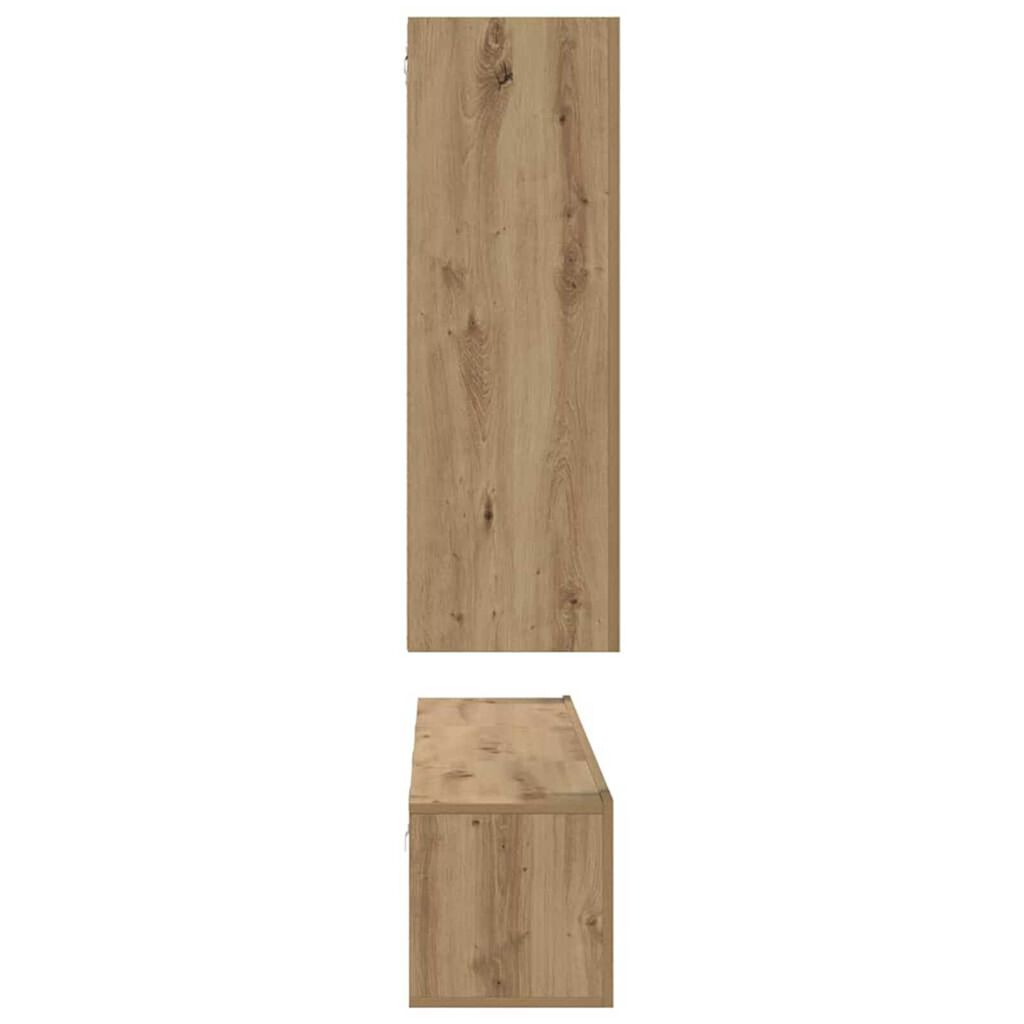 vidaXL Σετ επίπλου τηλεόρασης 4 pcs artisan δρυς 30.5 x 30 x 90 cm