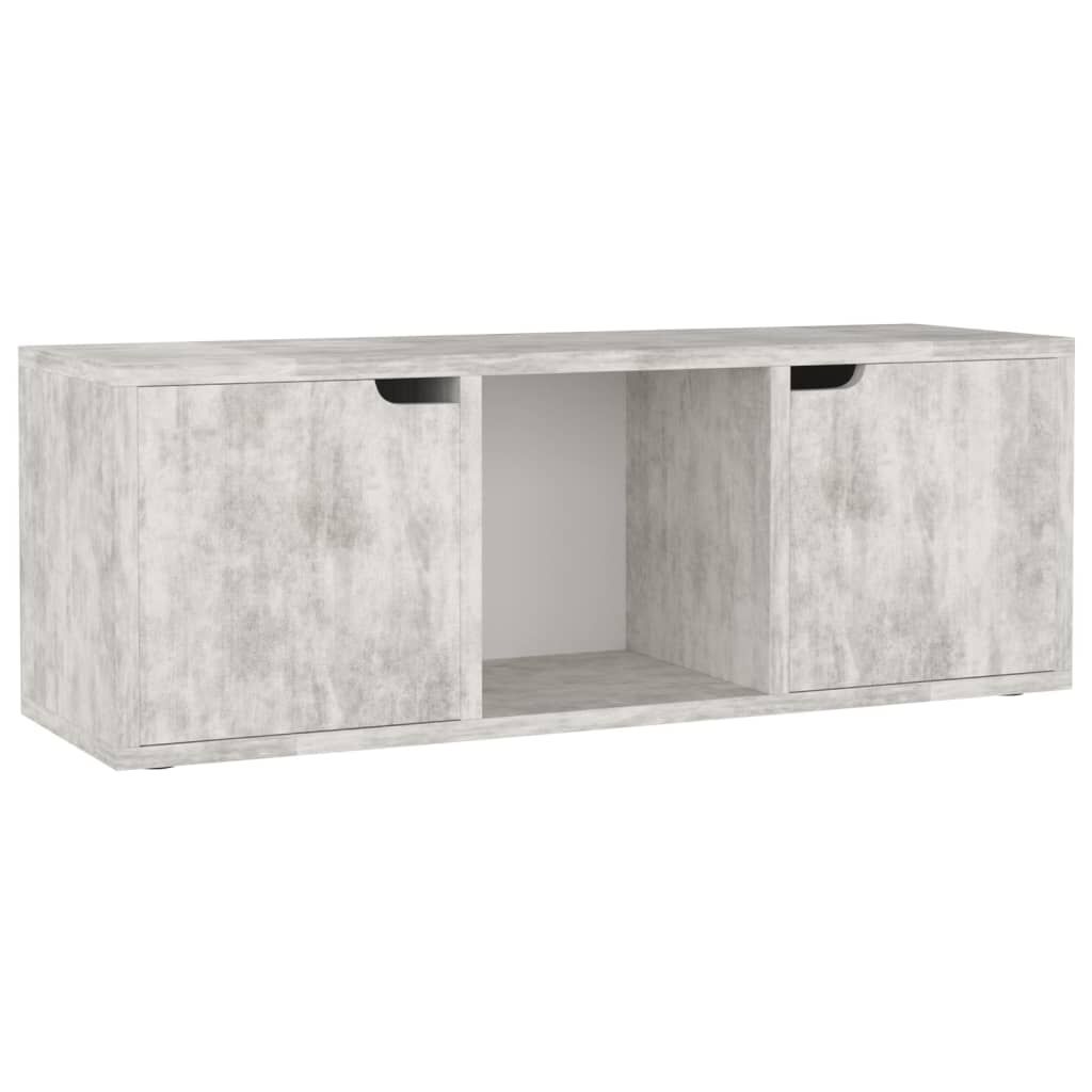 vidaXL Έπιπλο Τηλεόρασης Σκυρόδεμα 88,5x27,5x30,5 εκ. από Επεξ. Ξύλο