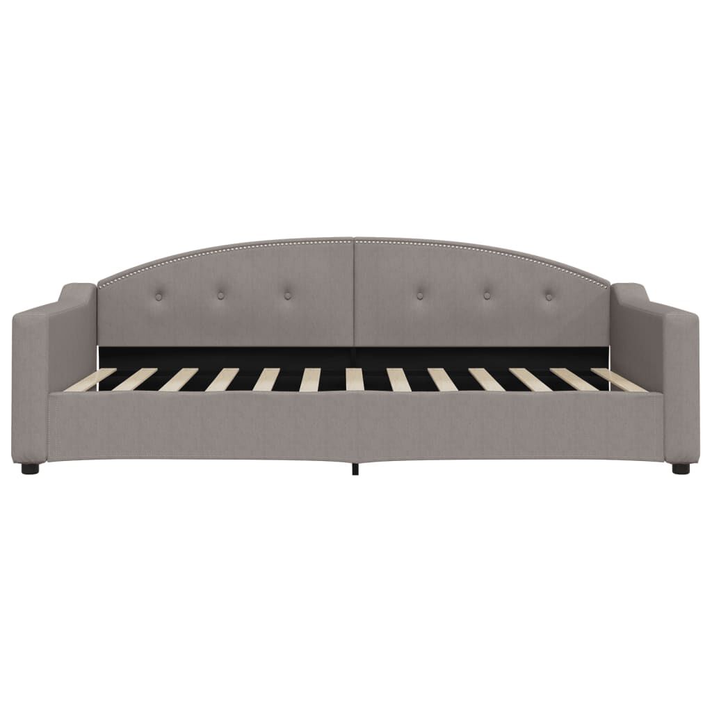 vidaXL Καναπές Κρεβάτι Taupe 100 x 200 εκ. Υφασμάτινος