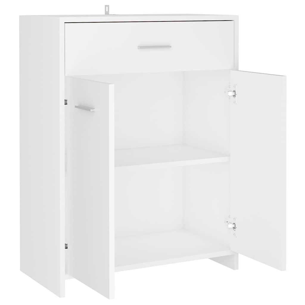 vidaXL Ντουλάπι Μπάνιου Λευκό 60 x 33 x 80 εκ. από Επεξ. Ξύλο