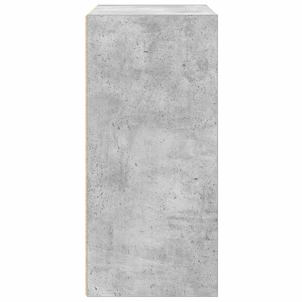 vidaXL Βιβλιοθήκη Γκρι Σκυροδέματος 31x24x52 εκ. Επεξεργ. Ξύλο