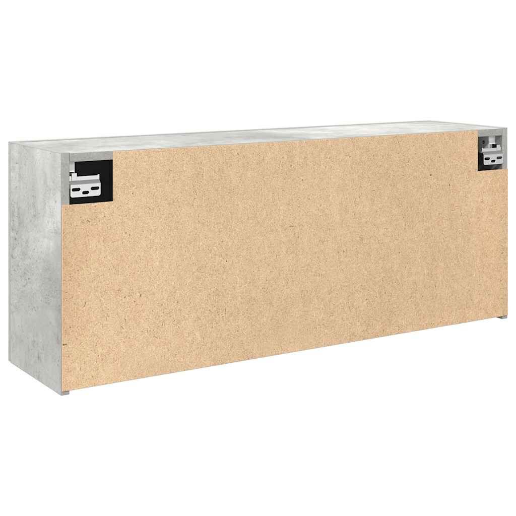 vidaXL Ντουλάπι τοίχου μπάνιου Μπετόν Γκρι 100x25x40 cm