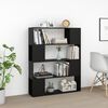 vidaXL Βιβλιοθήκη/Διαχωριστικό Χώρου Μαύρο 100 x 24 x 124 εκ.