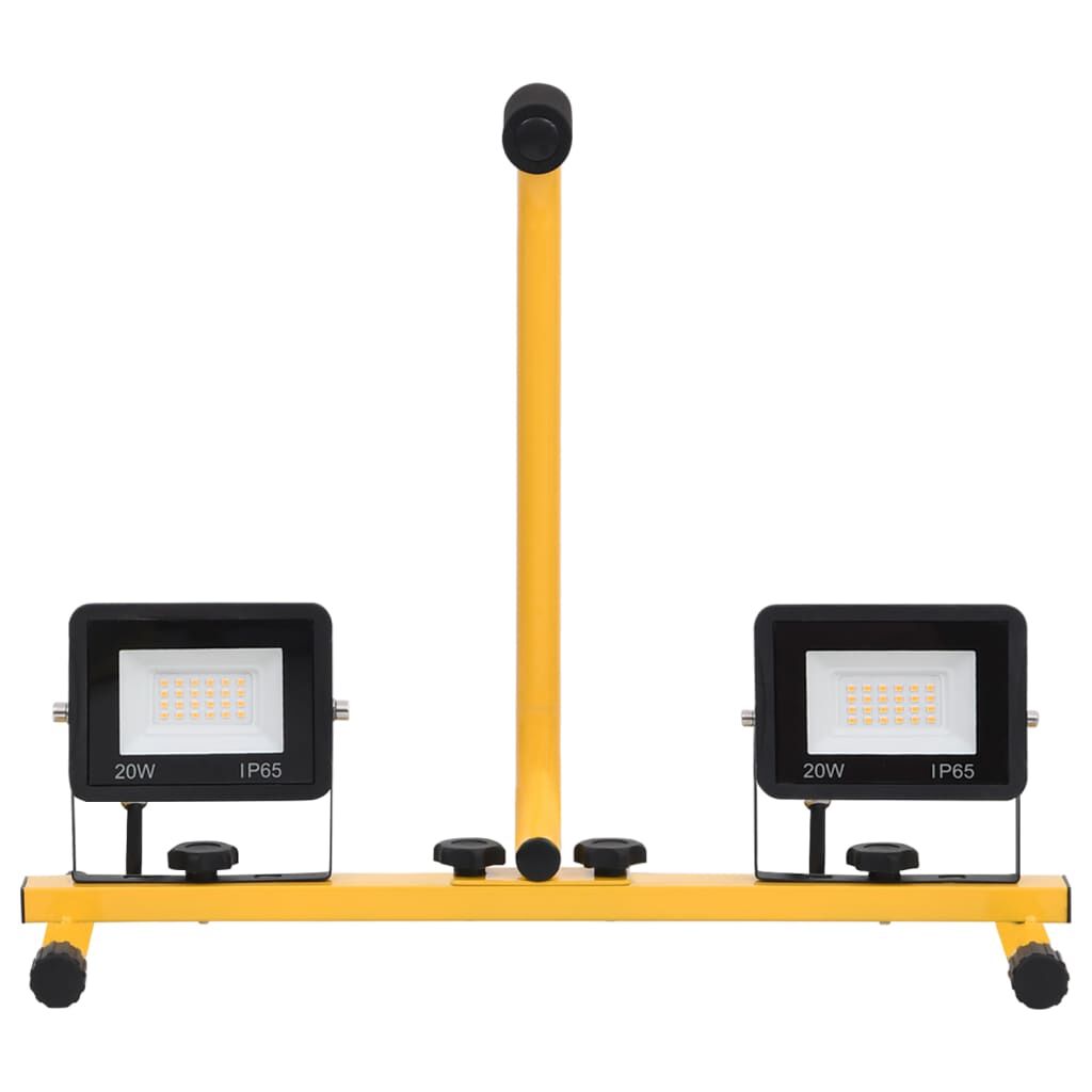 vidaXL Προβολέας LED με Λαβή Ψυχρό Λευκό 2 x 50 W