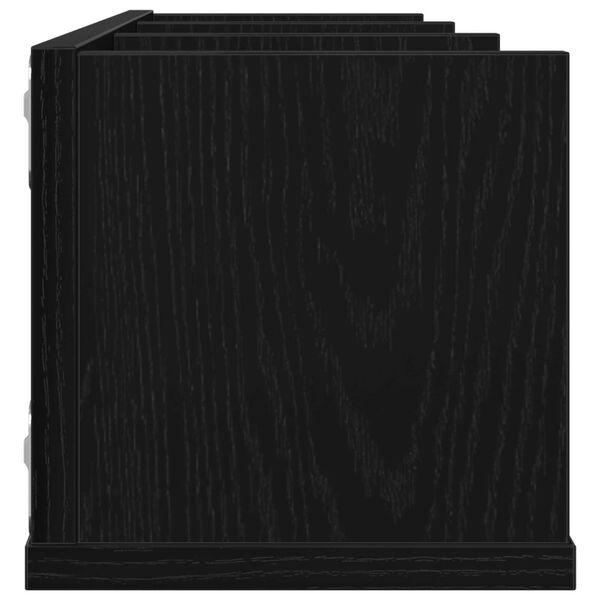 vidaXL Ράφι CD Μαύρη Δρυς 75x18x18 εκ Επεξεργασμένο ξύλο