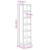vidaXL Έπιπλο για CD Παλιό ξύλο 21 x 20 x 88 εκ από Επεξεργασμένο Ξύλο