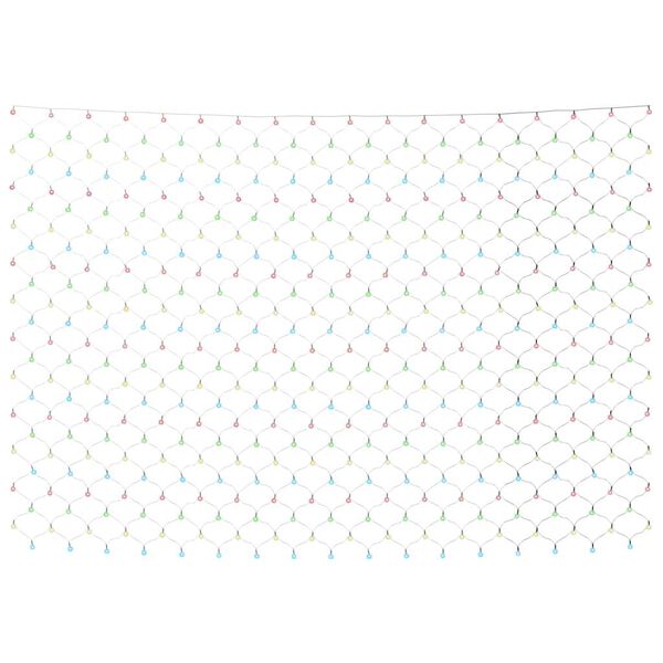 vidaXL Χριστουγεν. Φωτάκια Δίχτυ Πολύχρωμα Εσ./Εξ. Χώρου 3x2μ. 204 LED