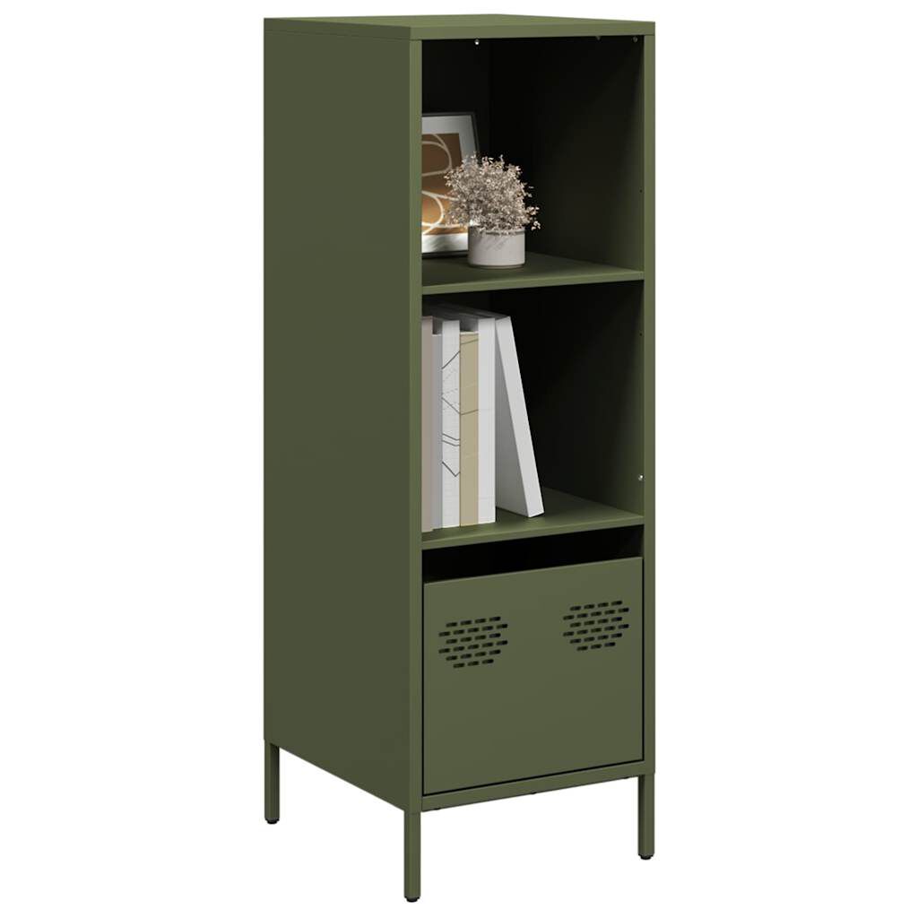 vidaXL Ντουλάπι Πράσινο Λαδί 35x39x103,5 εκ. από Ατσάλι