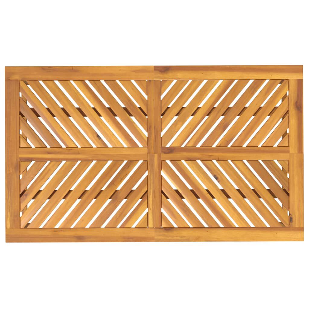 vidaXL Τραπεζαρία Κήπου 150 x 90 x 74 εκ. από Μασίφ Ξύλο Ακακίας