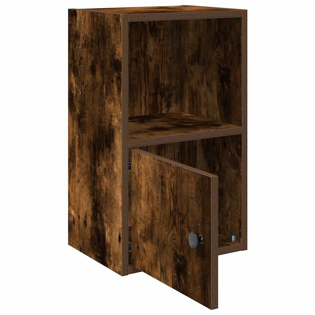 vidaXL Βιβλιοθήκη Καπνιστή Δρυς 31x24x52 εκ. από Επεξεργασμένο Ξύλο