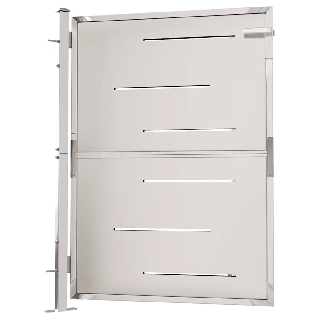 vidaXL Πόρτα Περίφραξης Κήπου 100 x 125 εκ. από Ανοξείδωτο Ατσάλι