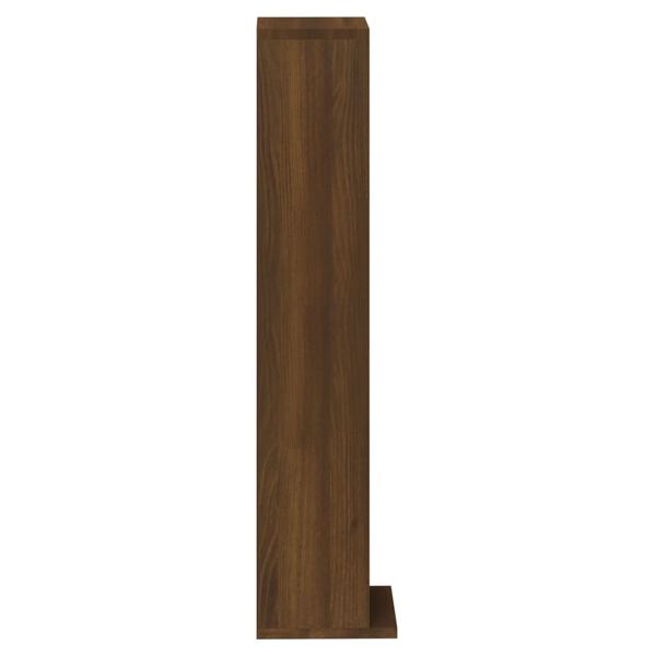 vidaXL Έπιπλο για CD Καφέ Δρυς 21 x 20 x 88 εκ. από Επεξεργασμένο Ξύλο
