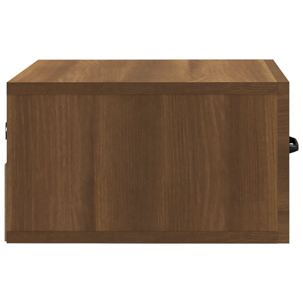 vidaXL Κομοδίνο Επιτοίχιο Καφέ Δρυς 35 x 35 x 20 εκ.
