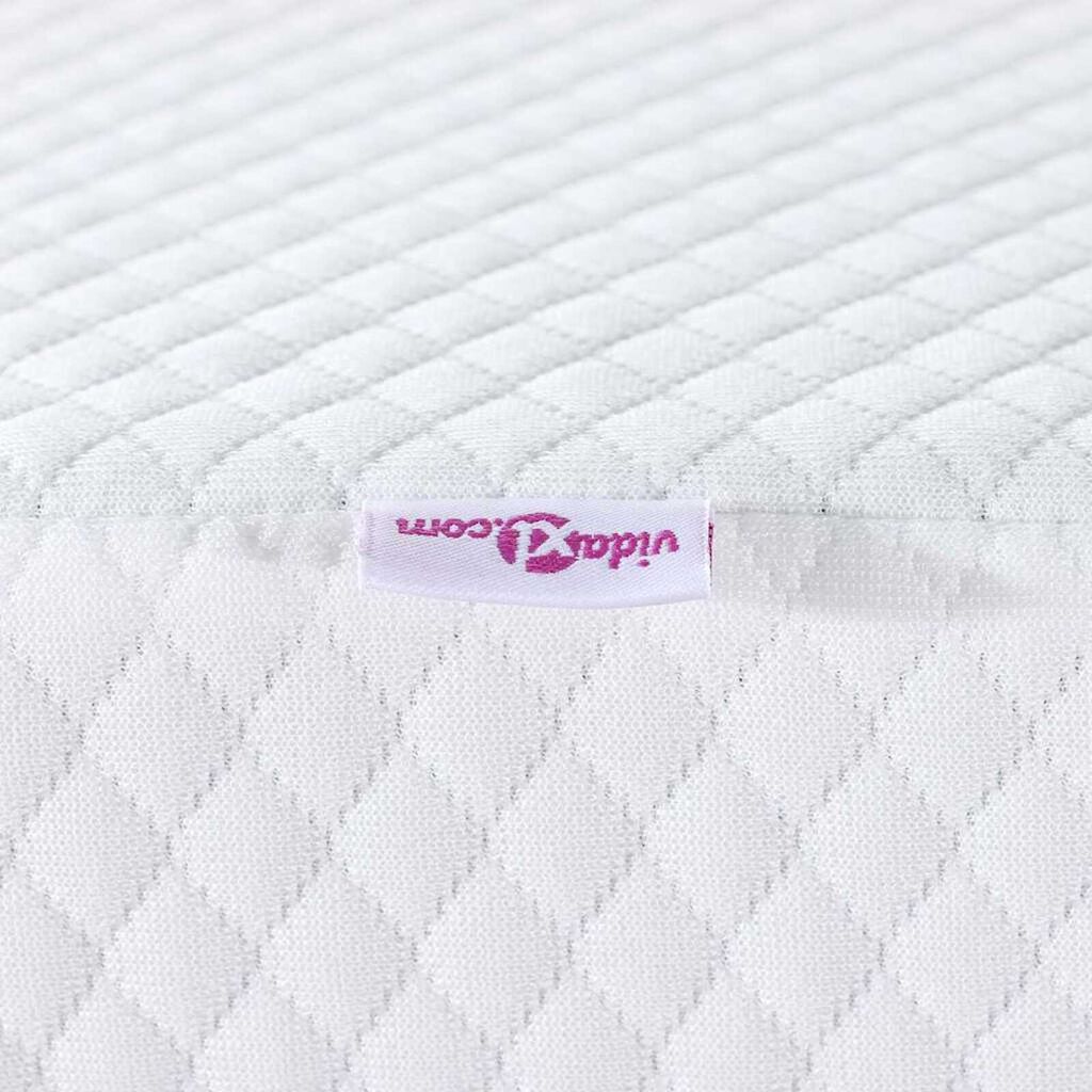 vidaXL Στρώματα Λευκό 70 x 200 cm 100% ύφασμα πολυεστέρα με τζακάρ