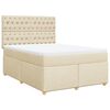 vidaXL &Kappa;&rho;&epsilon;&beta;ά&tau;&iota; Boxspring &mu;&epsilon; &Sigma;&tau;&rho;ώ&mu;&alpha; &Kappa;&rho;&epsilon;&mu; 140x190 &epsilon;&kappa;. &Upsilon;&phi;&alpha;&sigma;&mu;ά&tau;&iota;&nu;&omicron;