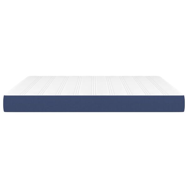 vidaXL Στρώμα με Pocket Springs Μπλε 180x200x20 εκ. Υφασμάτινο