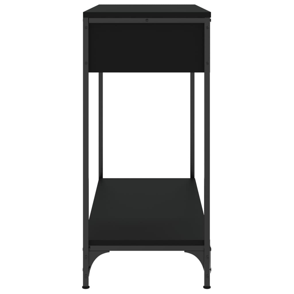 vidaXL Τραπέζι Κονσόλα Μαύρο 75 x 34,5 x 75 εκ. από Επεξεργ. Ξύλο