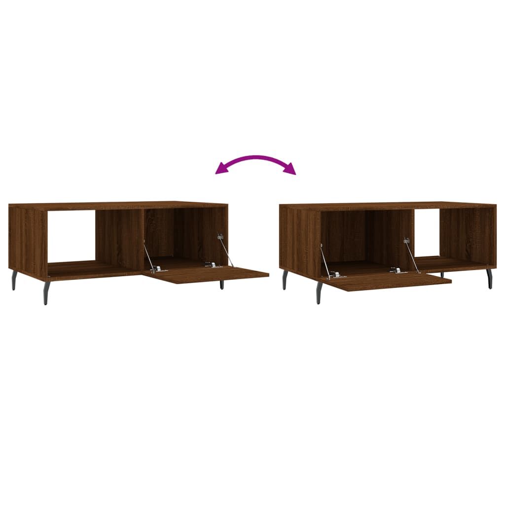 vidaXL Τραπεζάκι Σαλονιού Καφέ Δρυς 90x50x40 εκ. Επεξεργασμένο Ξύλο