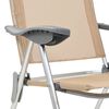 vidaXL Καρέκλες Camping Πτυσσόμενες 2 τεμ. Κρεμ από Αλουμίνιο