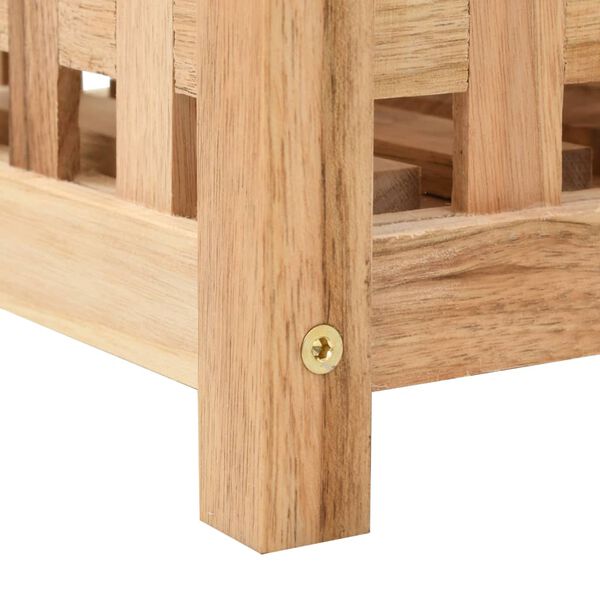 vidaXL Ομπρελοθήκη 18 x 18 x 50 εκ. από Μασίφ Ξύλο Καρυδιάς