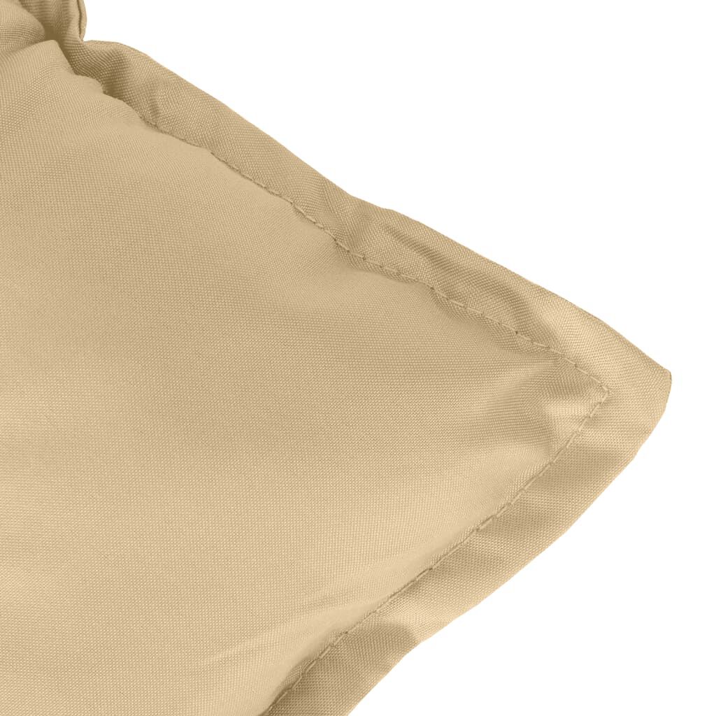 vidaXL Μαξιλάρια Καρέκλας με Πλάτη 6 τεμ. Μπεζ 120x50x7 εκ. Ύφασμα