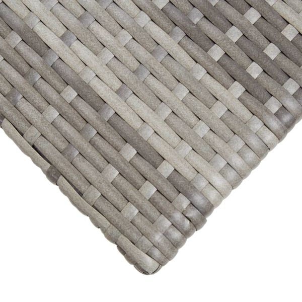 vidaXL Τραπέζι Κήπου Γκρι 50 x 50 x 47 εκ. από Συνθετικό Ρατάν