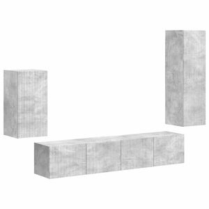 vidaXL &Sigma;&epsilon;&tau; &epsilon;&pi;ί&pi;&lambda;&omicron;&upsilon; &tau;&eta;&lambda;&epsilon;ό&rho;&alpha;&sigma;&eta;&sigmaf; 4 pcs &Sigma;&kappa;&upsilon;&rho;ό&delta;&epsilon;&mu;&alpha; &Gamma;&kappa;&rho;&iota; &Epsilon;&pi;&epsilon;&xi;&epsilon;&rho;&gamma;&alpha;&sigma;&mu;έ&nu;&omicron; &xi;ύ&lambda;&omicron;