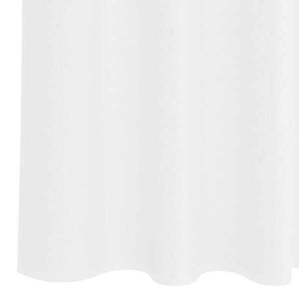 vidaXL Κουρτίνες με κουρτίνες 2 pcs Λευκό 140 x 225 cm Πολυεστέρας
