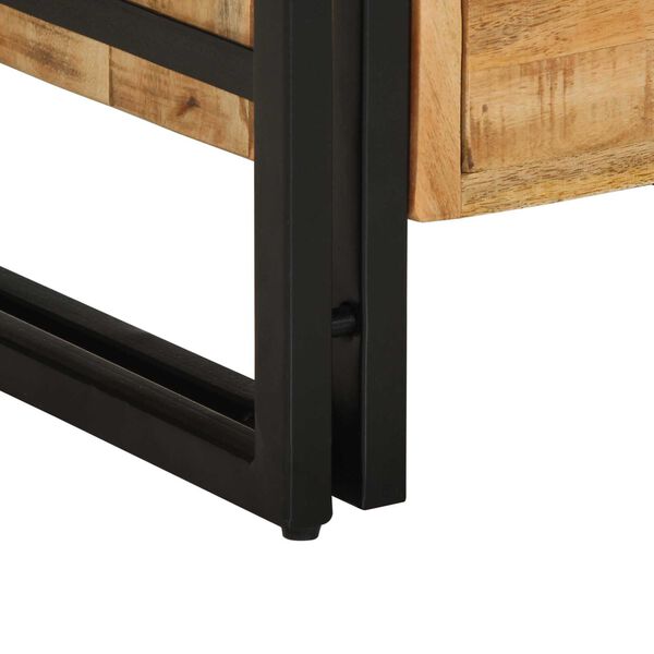 vidaXL Κομοδίνο με συρτάρι Καφέ 40 x 40 x 59 εκ. Μασίφ ξύλο μάνγκο