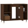 vidaXL Ντουλάπι Μπάνιου Καφέ Δρυς 80 x 33 x 60 εκ. Επεξεργασμένο Ξύλο